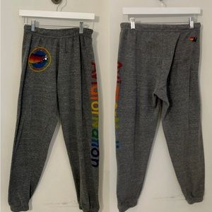 AVIATOR NATION ASPEN SWEATPANTS - HEATHER GREY - SIZE M